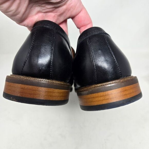 VINCE CAMUTO Lachlan Black Leather Penny Loafers Size 12 - Picture 7 of 9